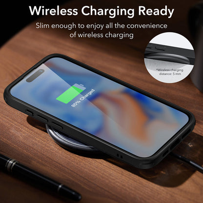 Deksel for Apple iPhone 15 Plus, ESR, Air Shield Boost Kickstand, Svart