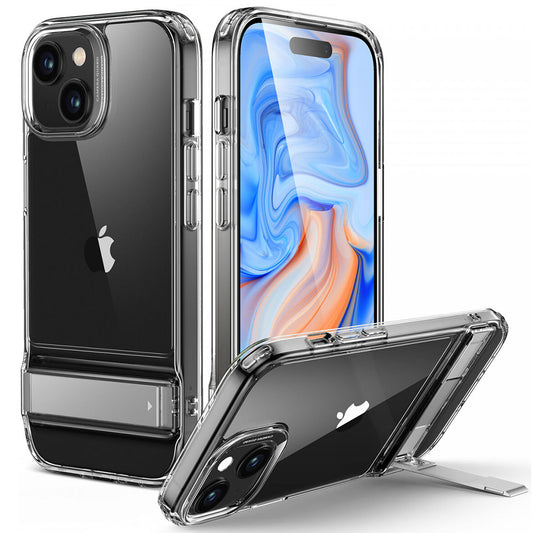 Deksel for Apple iPhone 15 Plus, ESR, Air Shield Boost Kickstand, Gjennomsiktig