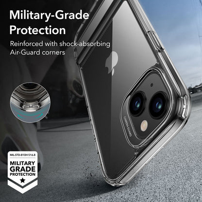 Deksel for Apple iPhone 15 Plus, ESR, Air Shield Boost Kickstand, Gjennomsiktig