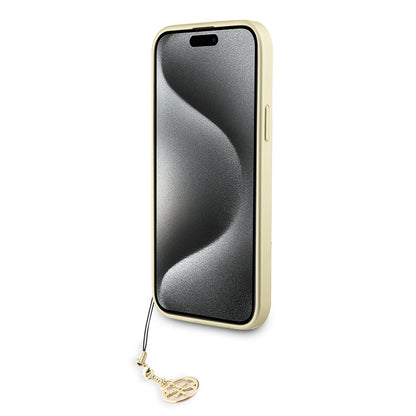 Deksel for Apple iPhone 15 Plus, Guess, 4G Charm, Grå