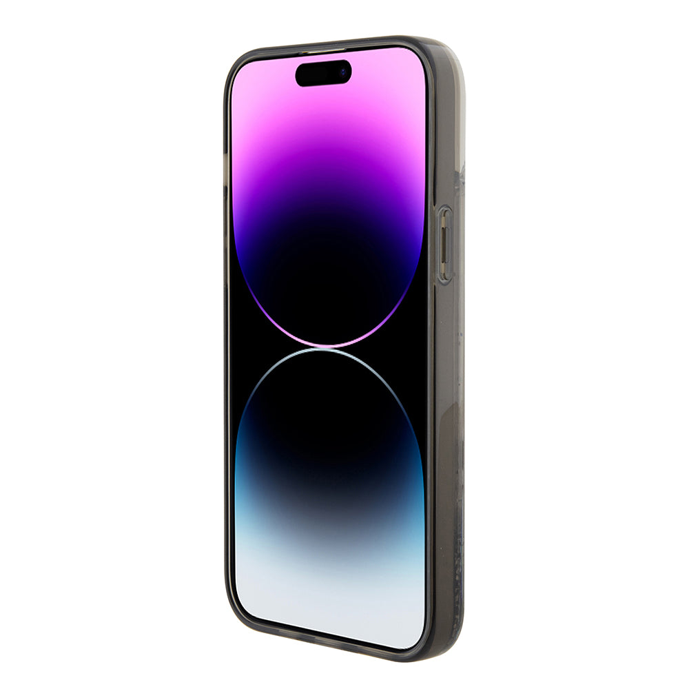 Deksel for Apple iPhone 15 Plus, Karl Lagerfeld, Liquid Glitter Choupette, Gjennomsiktig