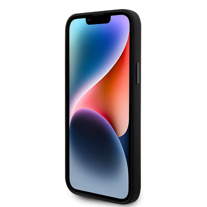 Deksel for Apple iPhone 15 Plus, Karl Lagerfeld, Silicone Choupette Metal, Svart