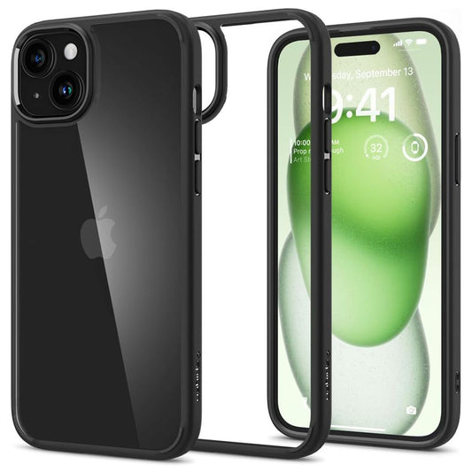 Deksel for Apple iPhone 15 Plus, Spigen, Ultra Hybrid, Matt Svart