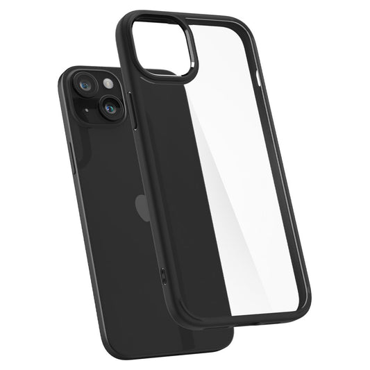 Deksel for Apple iPhone 15 Plus, Spigen, Ultra Hybrid, Matt Svart