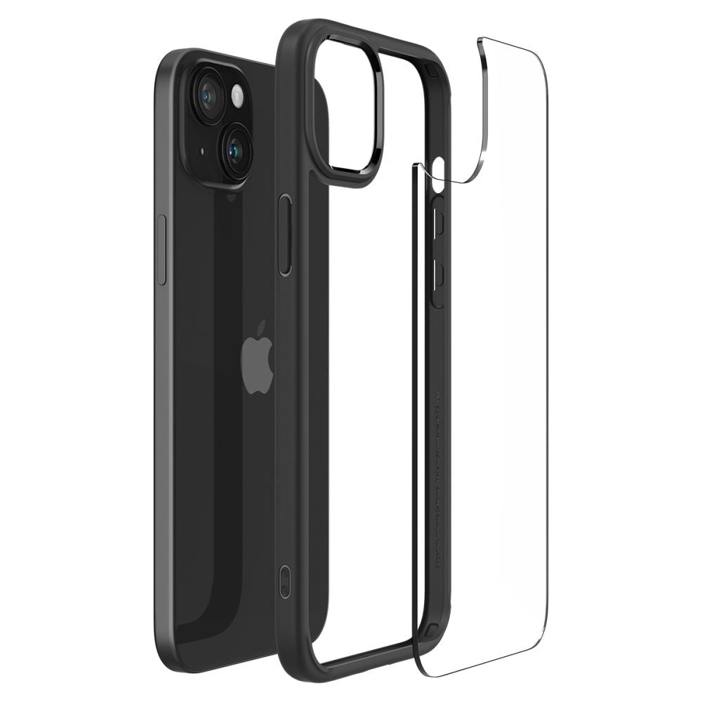 Deksel for Apple iPhone 15 Plus, Spigen, Ultra Hybrid, Matt Svart