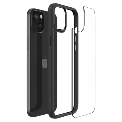 Deksel for Apple iPhone 15 Plus, Spigen, Ultra Hybrid, Matt Svart