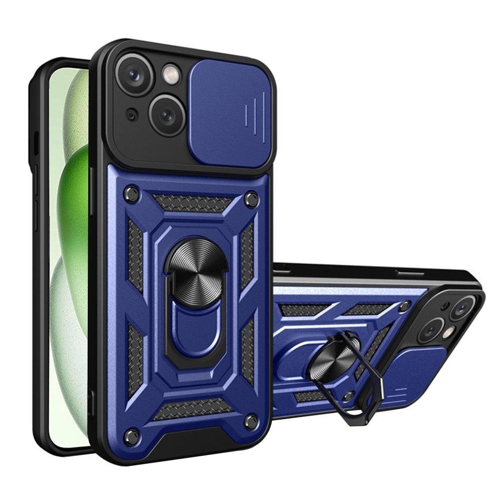 Deksel for Apple iPhone 15 Plus, Techsuit, CamShield, Blå