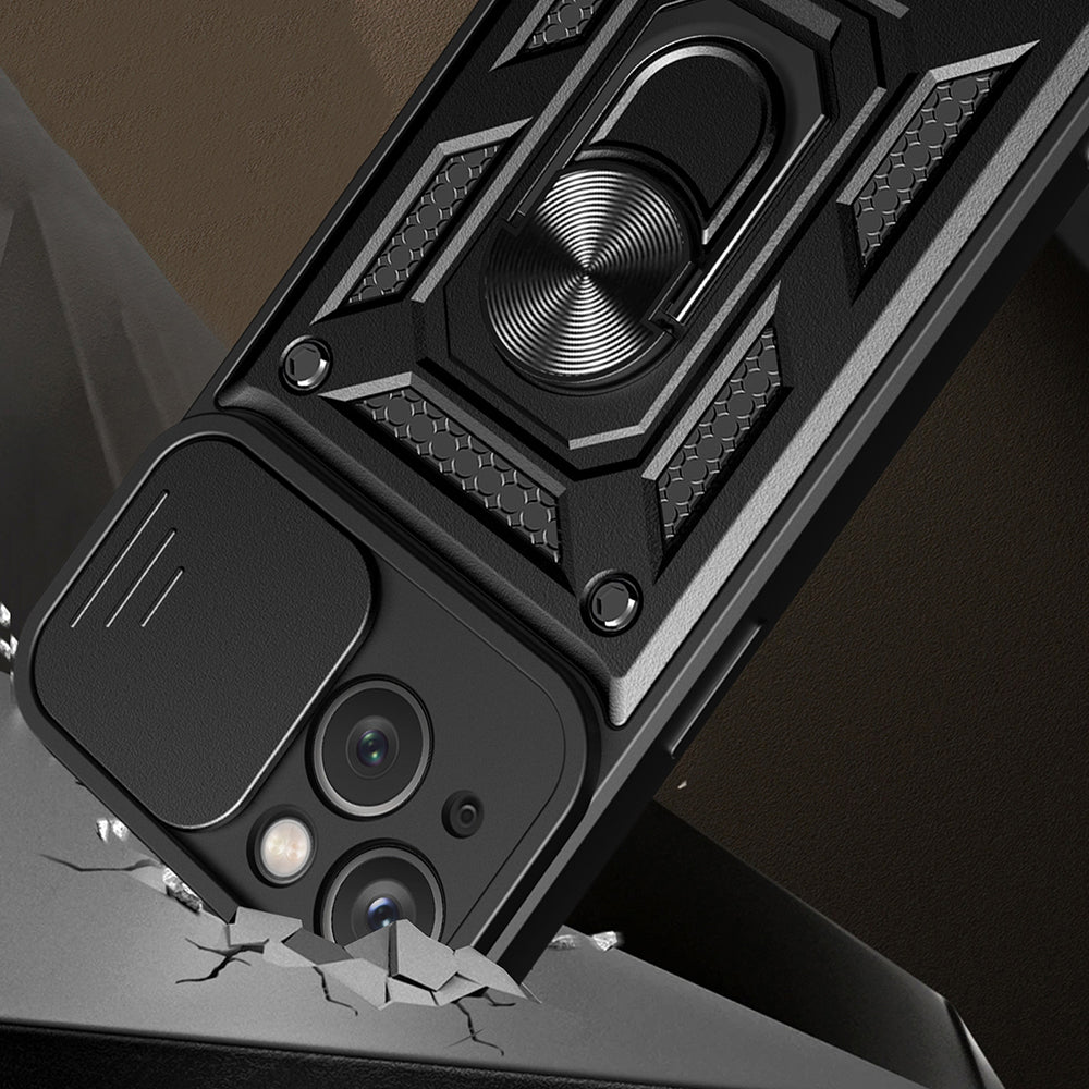 Deksel for Apple iPhone 15 Plus, Techsuit, CamShield, Blå