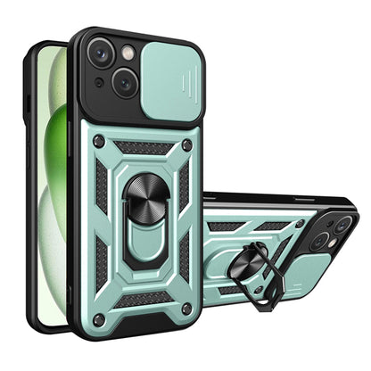 Deksel for Apple iPhone 15 Plus, Techsuit, CamShield, Grønn
