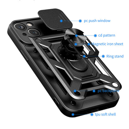 Deksel for Apple iPhone 15 Plus, Techsuit, CamShield, Grønn