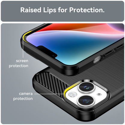 Deksel for Apple iPhone 15 Plus, Techsuit, Karbon, Svart
