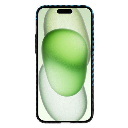Deksel for Apple iPhone 15 Plus, Techsuit, Carbonite FiberShell, Svart Bleu