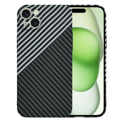 Deksel for Apple iPhone 15 Plus, Techsuit, Carbonite FiberShell, Svart Grå