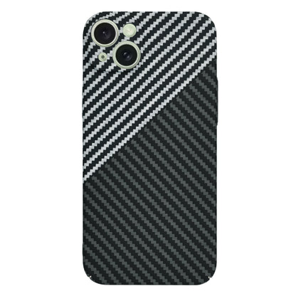 Deksel for Apple iPhone 15 Plus, Techsuit, Carbonite FiberShell, Svart Grå