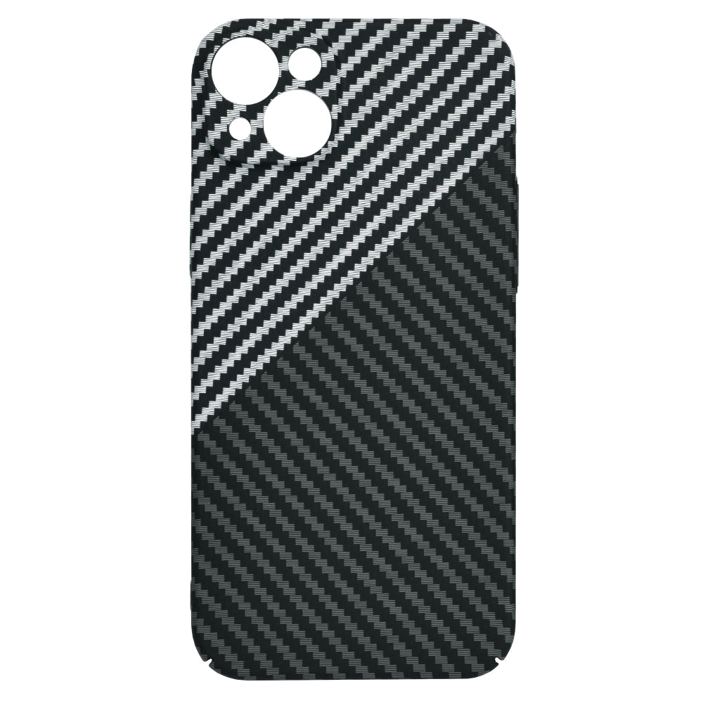 Deksel for Apple iPhone 15 Plus, Techsuit, Carbonite FiberShell, Svart Grå