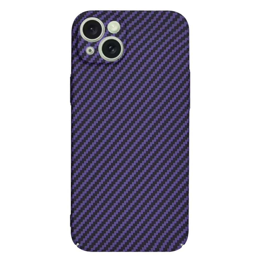 Deksel for Apple iPhone 15 Plus, Techsuit, Carbonite FiberShell, Lilla