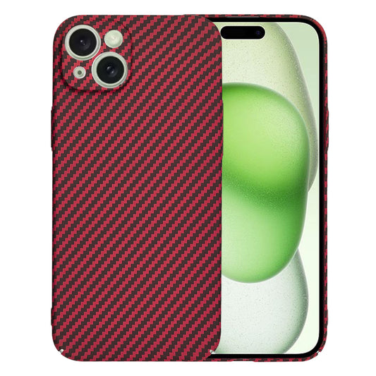Deksel for Apple iPhone 15 Plus, Techsuit, Carbonite FiberShell, Rød