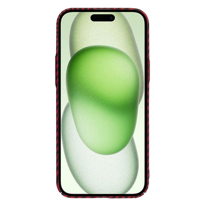 Deksel for Apple iPhone 15 Plus, Techsuit, Carbonite FiberShell, Rød