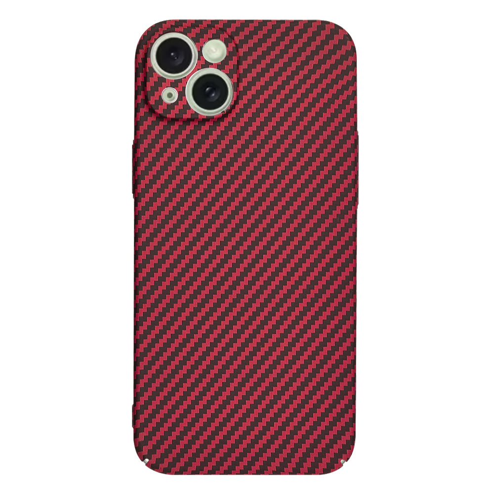 Deksel for Apple iPhone 15 Plus, Techsuit, Carbonite FiberShell, Rød
