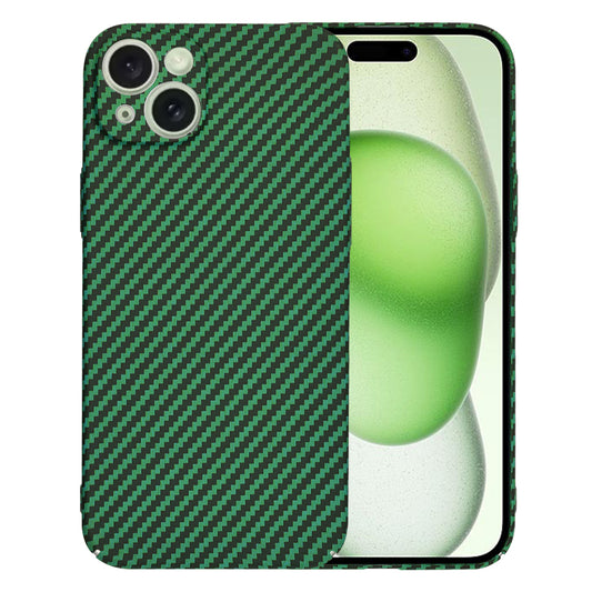 Deksel for Apple iPhone 15 Plus, Techsuit, Carbonite FiberShell, Grønn