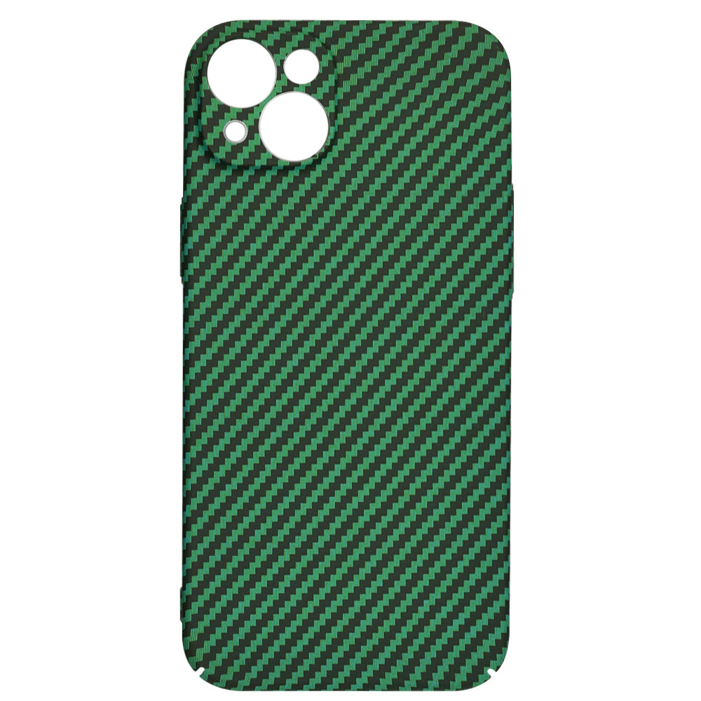 Deksel for Apple iPhone 15 Plus, Techsuit, Carbonite FiberShell, Grønn