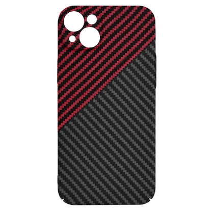 Deksel for Apple iPhone 15 Plus, Techsuit, Carbonite FiberShell, Svart Rød