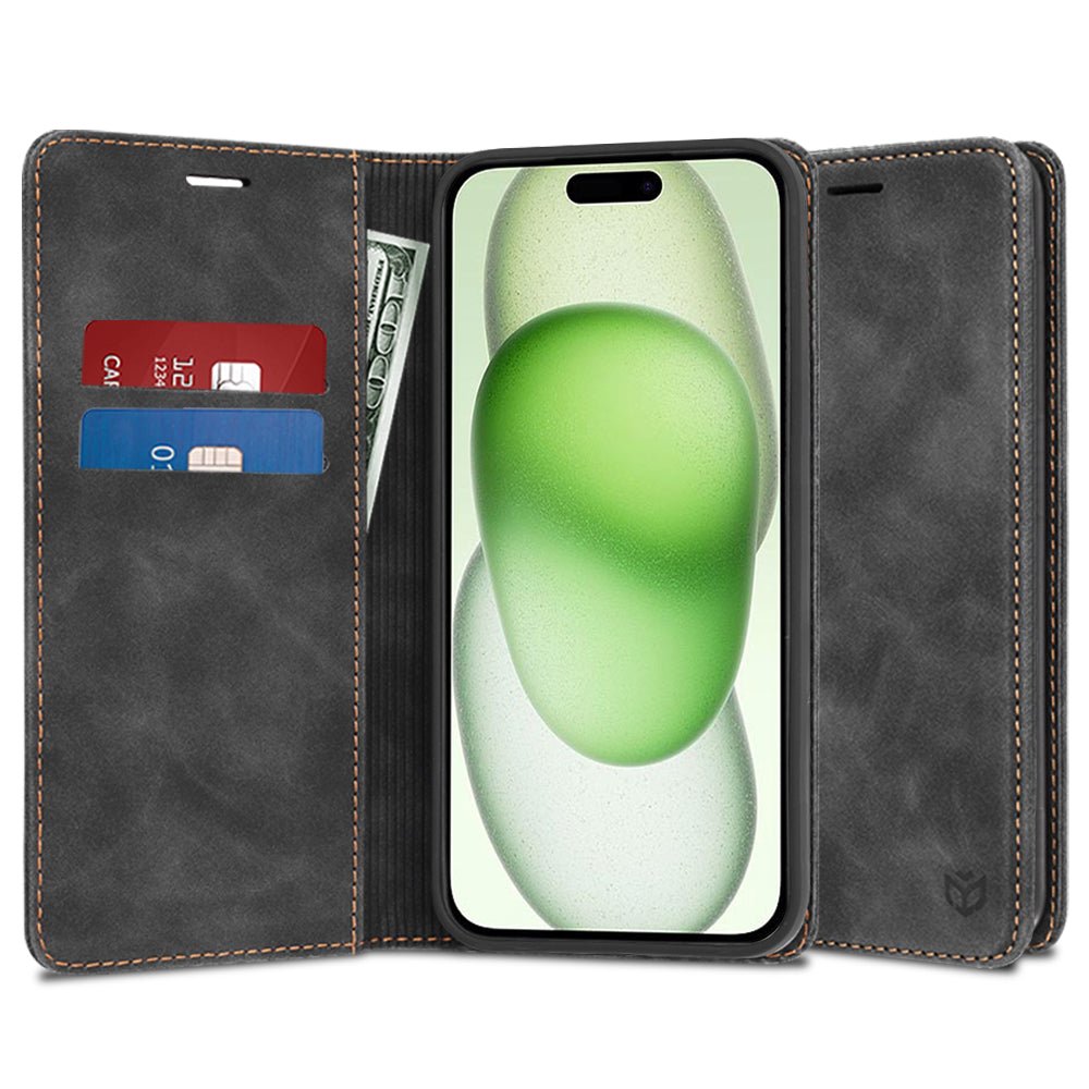 Deksel for Apple iPhone 15 Plus, Techsuit, Confy, Svart