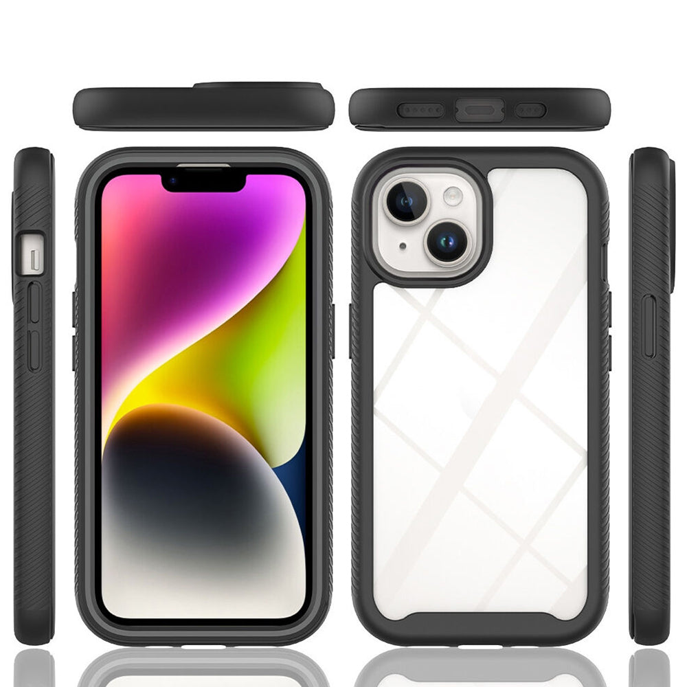 Deksel for Apple iPhone 15 Plus, Techsuit, Defense360 Pro, Svart