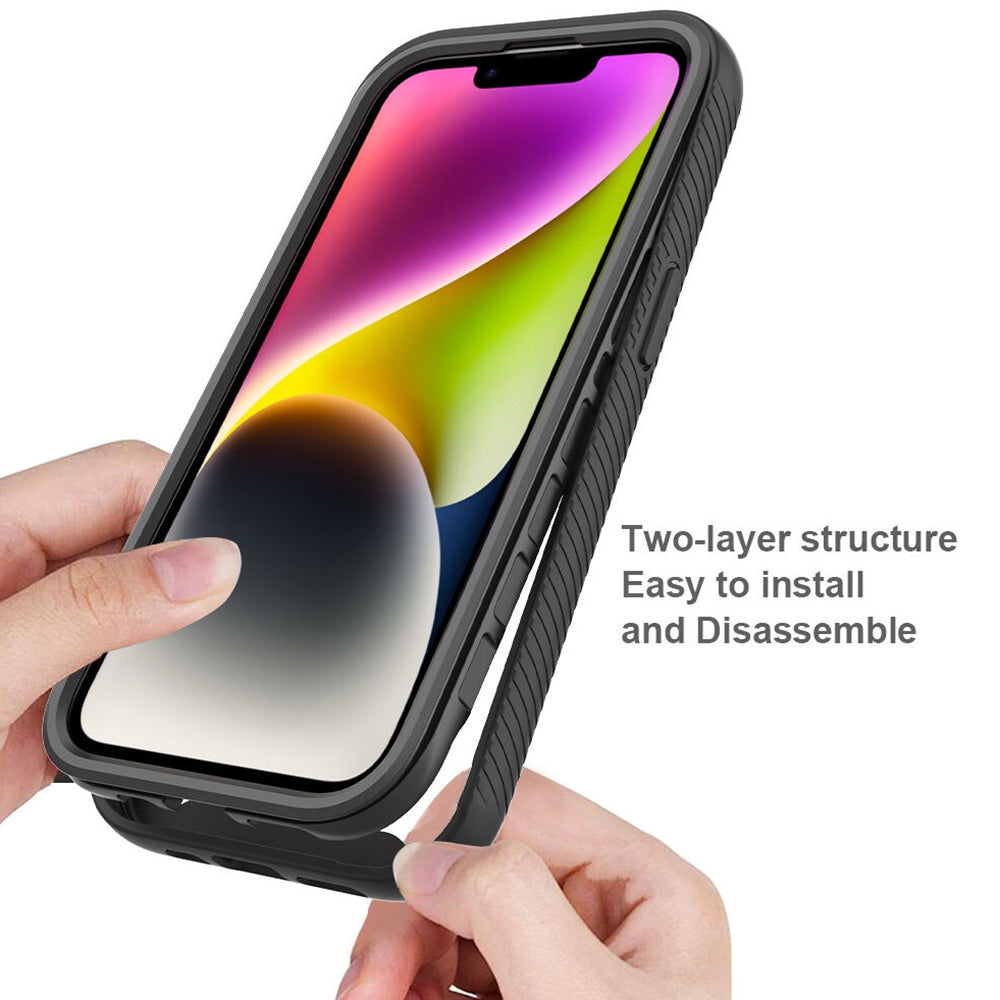 Deksel for Apple iPhone 15 Plus, Techsuit, Defense360 Pro, Svart