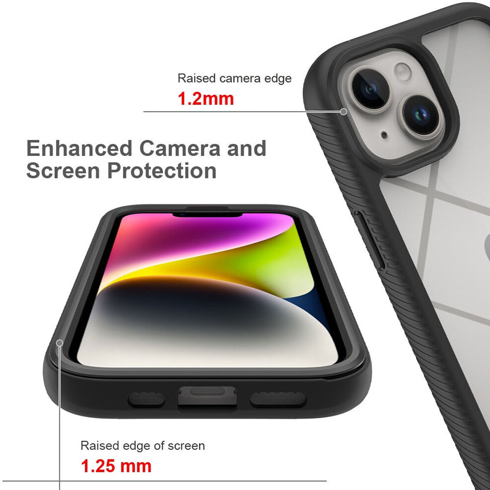 Deksel for Apple iPhone 15 Plus, Techsuit, Defense360 Pro, Svart