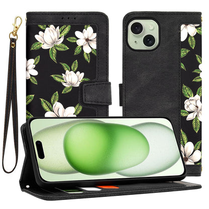 Deksel for Apple iPhone 15 Plus, Techsuit, FlipCraft, Svart