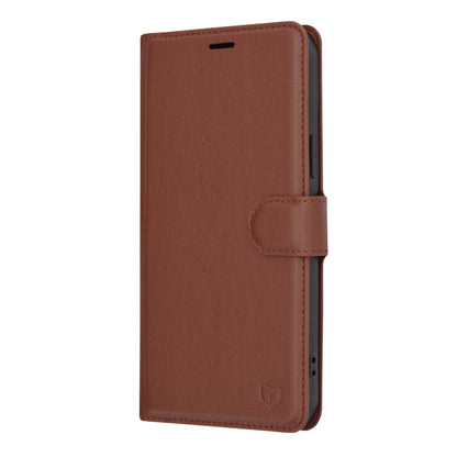 Deksel for Apple iPhone 15 Plus, Techsuit, Leather Folio, Brun