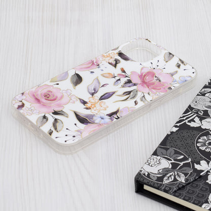 Deksel til Apple iPhone 15 Plus, Techsuit, Marble, Hvit