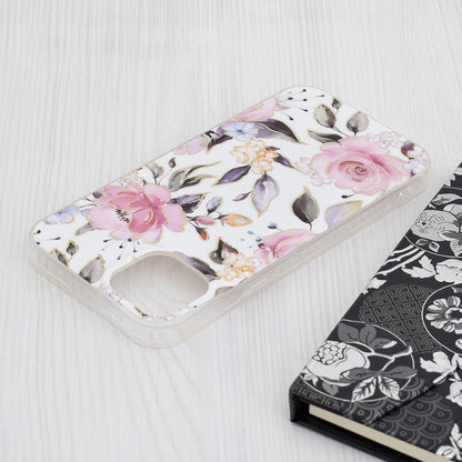 Deksel til Apple iPhone 15 Plus, Techsuit, Marble, Hvit