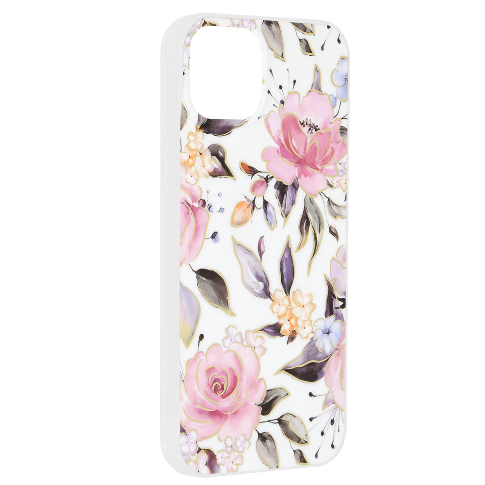 Deksel til Apple iPhone 15 Plus, Techsuit, Marble, Hvit