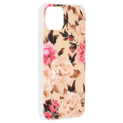 Deksel for Apple iPhone 15 Plus, Techsuit, Marble, Beige
