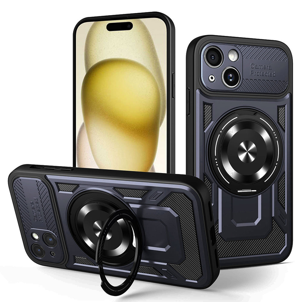 Deksel for Apple iPhone 15 Plus, Techsuit, RuggedCam, Blå