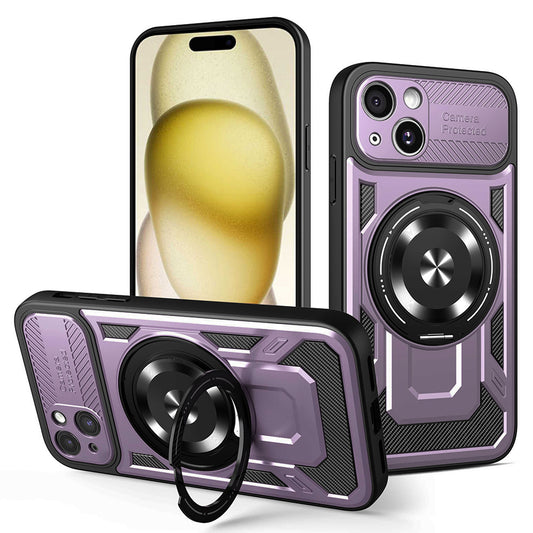 Deksel for Apple iPhone 15 Plus, Techsuit, RuggedCam, Lilla