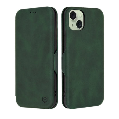 Deksel for Apple iPhone 15 Plus, Techsuit, Safe Wallet Plus, Grønn