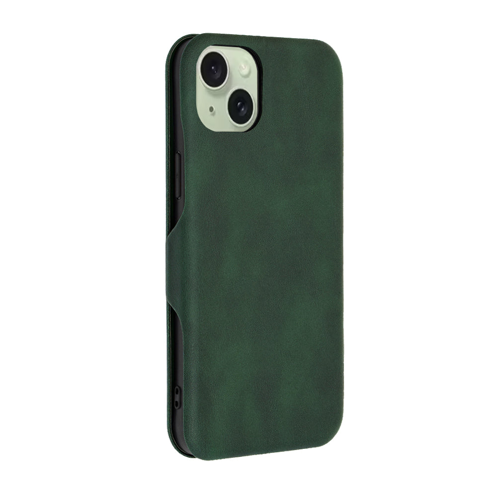 Deksel for Apple iPhone 15 Plus, Techsuit, Safe Wallet Plus, Grønn