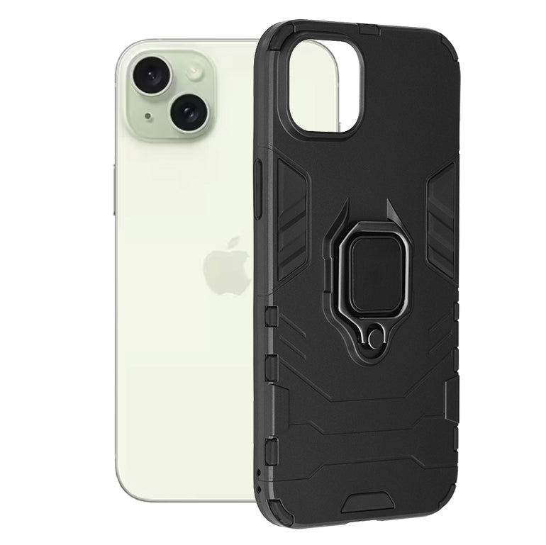 Deksel for Apple iPhone 15 Plus, Techsuit, Shield, Svart