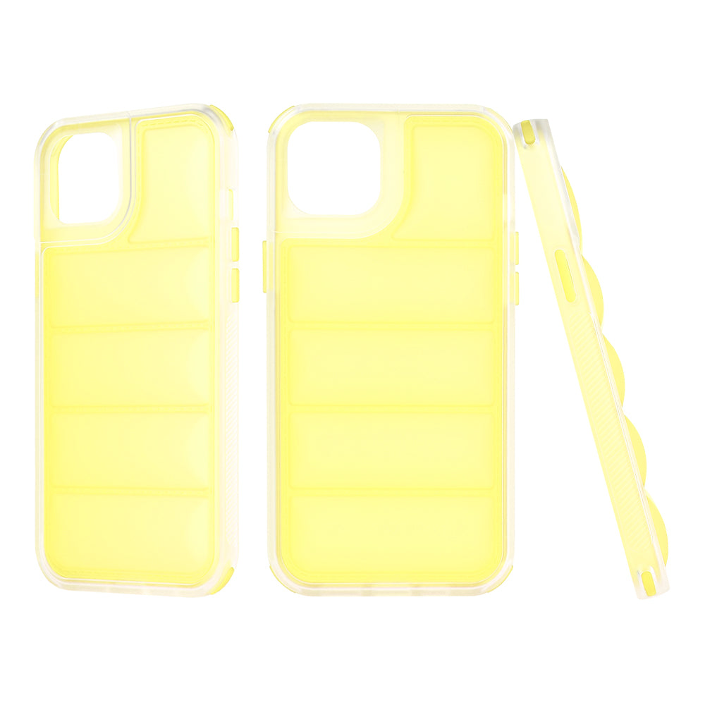 Deksel for Apple iPhone 15 Plus, Techsuit, Wave Shield, Gul