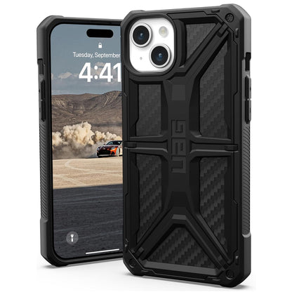 Deksel for Apple iPhone 15 Plus, Urban Armor Gear, Monarch Carbon, Svart