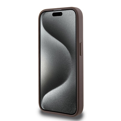 Deksel for Apple iPhone 15 Pro, Guess, 4G Stripe, Brun