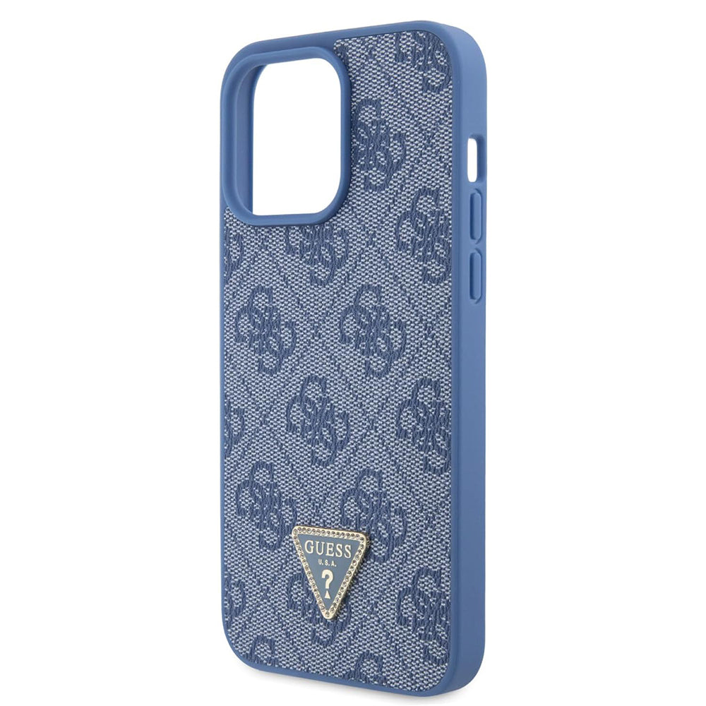 Deksel for Apple iPhone 15 Pro, Guess, Crossbody 4G Metal Logo, Blå