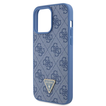 Deksel for Apple iPhone 15 Pro, Guess, Crossbody 4G Metal Logo, Blå