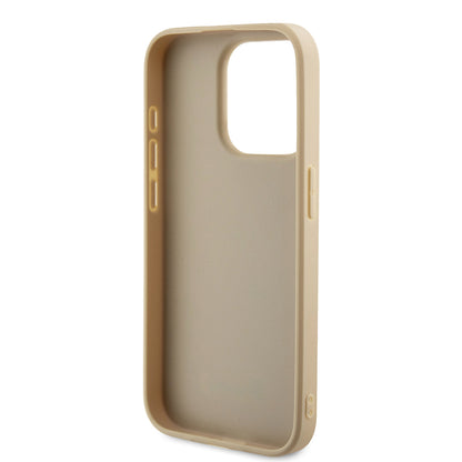 Deksel for Apple iPhone 15 Pro, Guess, Saffiano Iridescent Script, Gull