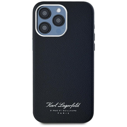 Deksel for Apple iPhone 15 Pro, Karl Lagerfeld, Grained Hotel RSG, Svart