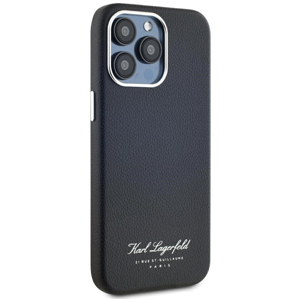 Deksel for Apple iPhone 15 Pro, Karl Lagerfeld, Grained Hotel RSG, Svart