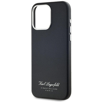 Deksel for Apple iPhone 15 Pro, Karl Lagerfeld, Grained Hotel RSG, Svart